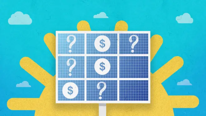 Илустрација соларних панела