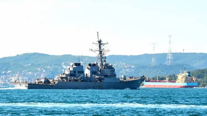 مضيق البسفور ستمر قناة اسطنبول المقترحة بموازاته