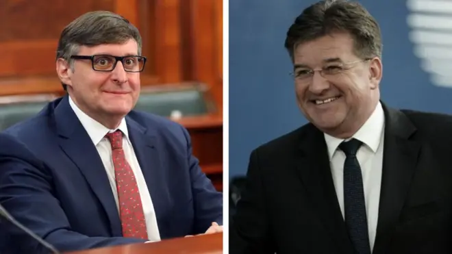 Metju Palmer i Miroslav Lajčak trenutno su u zvaničnoj poseti Beogradu