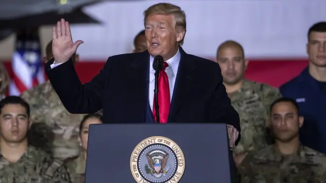 特朗普周五（20日）簽署了7380億美元的美軍年度預算，宣佈太空軍正式成立。