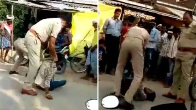 चालान के लिए यूपी पुलिस के मारपीट करने का सच