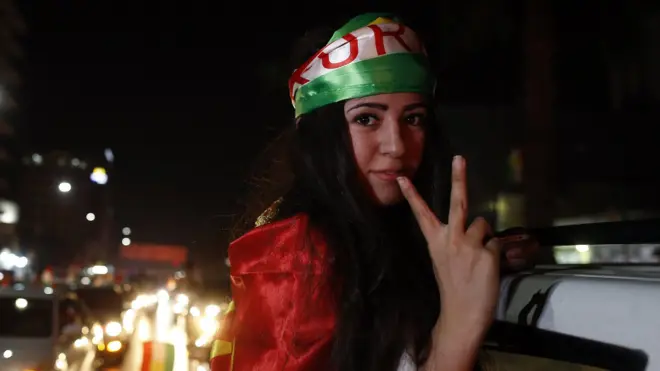 ناخبة كردية