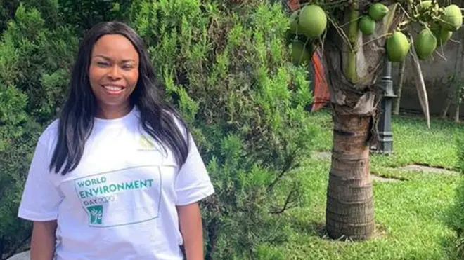 Victoria Nyeche na im be di pesin wey fund di planting of over 4,000 trees inside Port Harcourt city afta she become state legislator on environment.