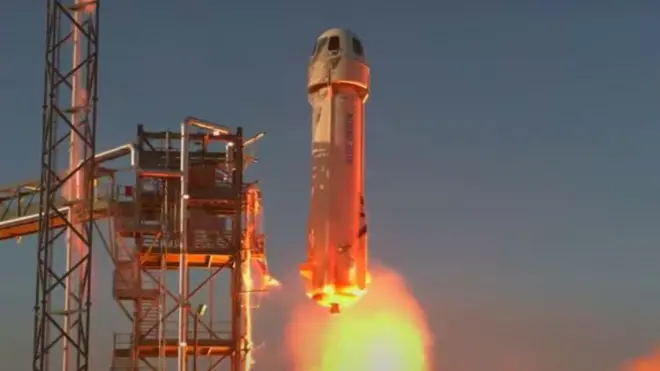 Tuesday's launch took place from Blue Origin's test facility in West Texas