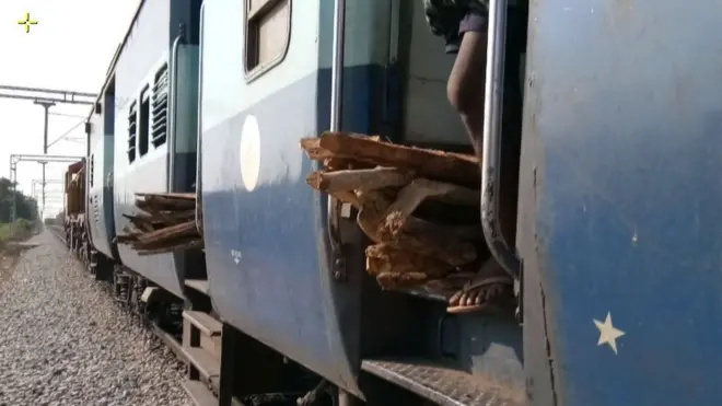 రైలు బండి కాదు.. కట్టెల బండి