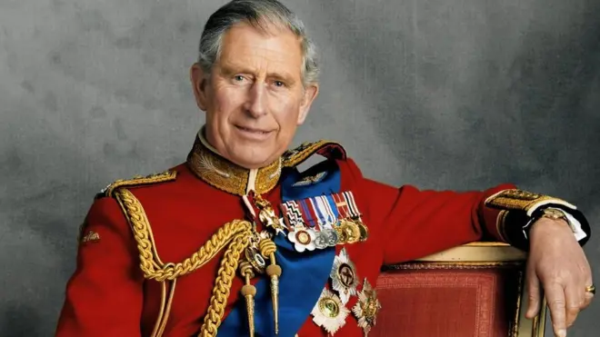 King Charles III posed for an official portrait to mark his 60th birthday.