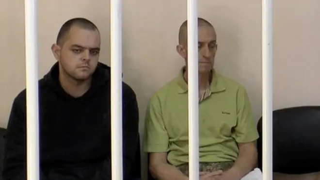 Aiden Aslin (left) and Shaun Pinner (centre) were sentenced alongside Moroccan national Saaudun Brahim