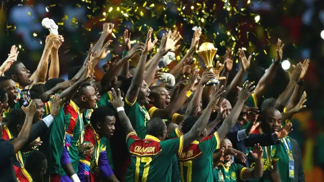 Kemenangan Kamerun di partai final Piala Afrika adalah yang kelima sepanjang sejarah kompetisi tersebut .