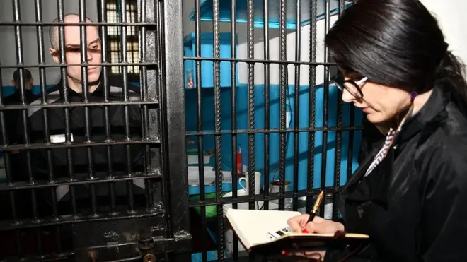 Ева Меркачева в колонии "Белый лебедь"