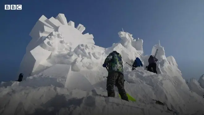 중국의 얼음축제 '빙등제'