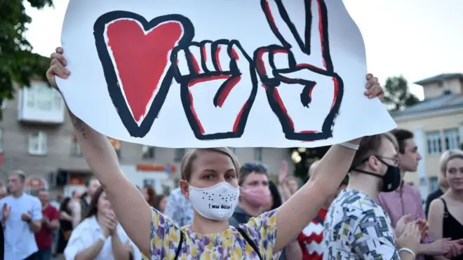 Митинг в Минске 6 августа