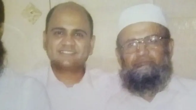 ذیشان رضا اور ان کے والد غلام حسین