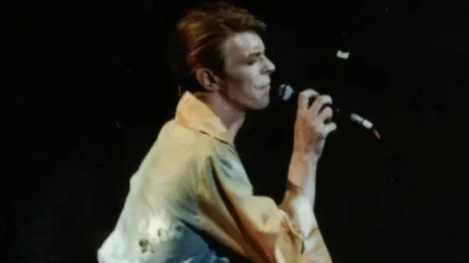 David Bowie at the Glasgow Apollo in 1978