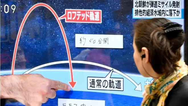 Japanese television networks heavily covered the missile launch on Tuesday