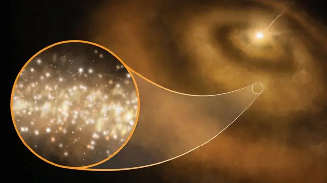 "El único candidato capaz de producir este brillo de microondas es la presencia de nanodiamantes alrededor de estrellas en formación", señaló la astrónoma Jane Greaves.