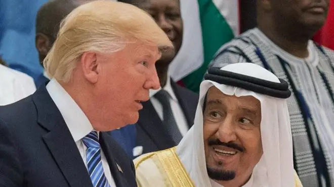 ملک سلمان و دونالد ترامپ