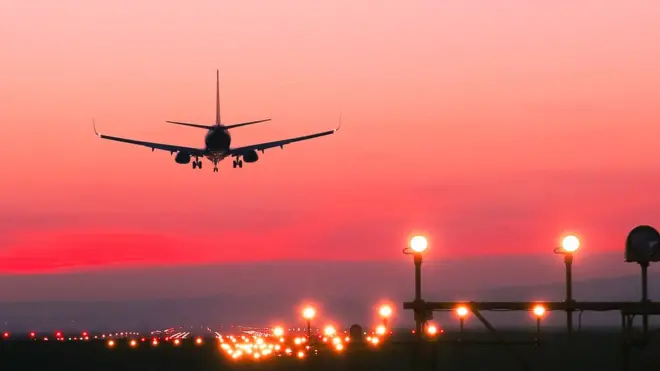 Avión en vuelo