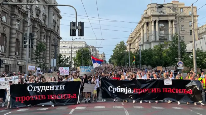 protest, Srbija protiv nasilja