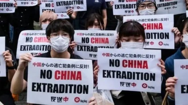 Учасники акції протесту в Гонконгу