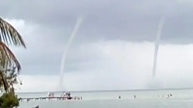 Trombas marinas en Cuba