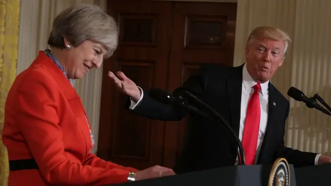 Theresa May ve Donald Trump