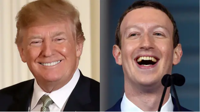 ट्रंप, मार्क ज़करबर्ग