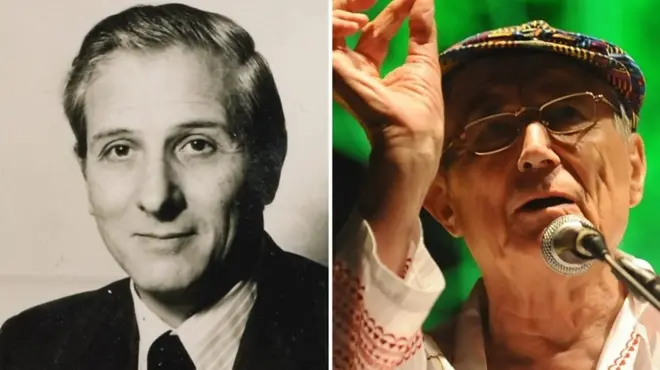 Hugh Lunghi and Yevgeny Yevtushenko