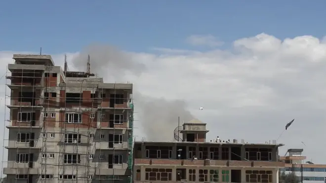 عیني شاهدانو بي بي سي ته ویلي، چاودنه زوروره وه چې تر لس کیلو مټرۍ یې غږ اورېدل شوی دی