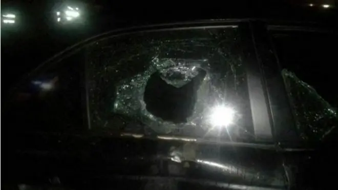 Під час стрілянини постраждав автомобілm BMW