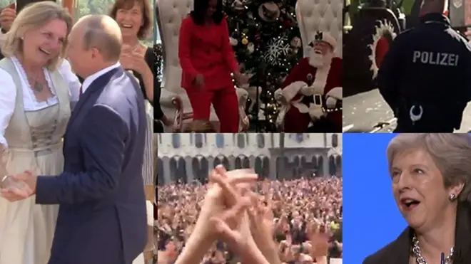 Танцуют (Владимир Путин, Мишель Обама, полицейский в Бремене, толпа в Тбилиси, Тереза Мэй)