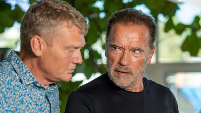 Arnold Schwarzenegger and Tom Heap