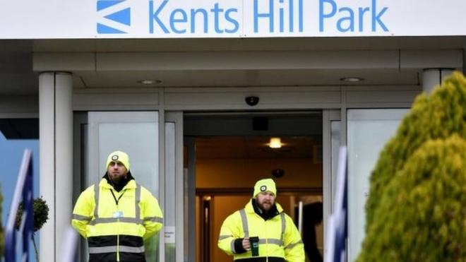 NHS staff at Kents Hill Park in Milton Keynes