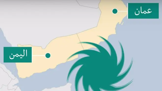 إعصار ميكونو يضرب جزيرة سقطرى جنوب اليمن مخلفا دمارا كبيرا وفيضانات ويتجه إلى سلطنة عمان وبعدها إلى جنوب السعودية