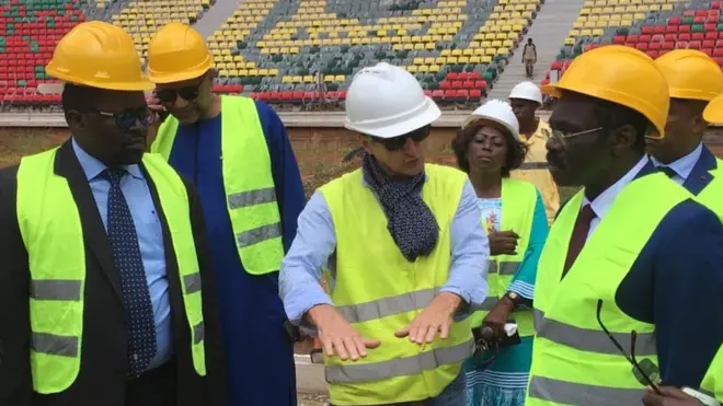 Engineers from di Italian company weh e di build Olembe stadium for host 2021 African Cup of Nations