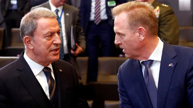 وزيرا الدفاع الأمريكي والتركي