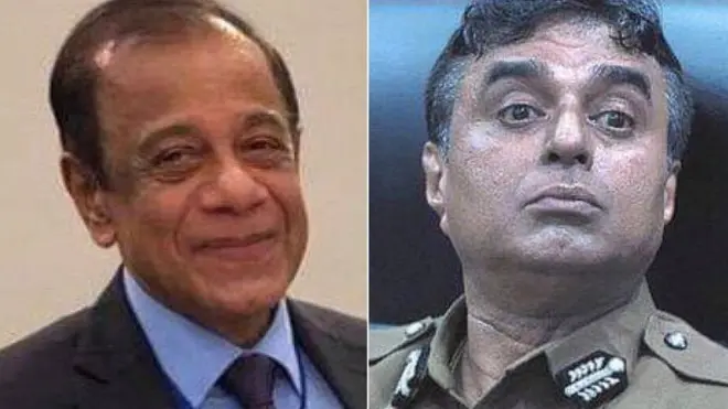 ආරක්ෂක අමාත්යංශයේ හිටපු ලේකම් හේමසිරි ප්රනාන්දු සහ පොලිස්පති පුජිත් ජයසුන්දර