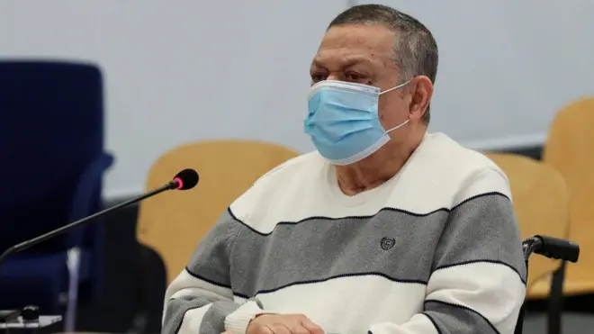 أكد الإدعاء أن مونتانو كان عضوا في جماعة يمينية متطرفة في الجيش السلفادوري مسؤولة عن جرام بشعة