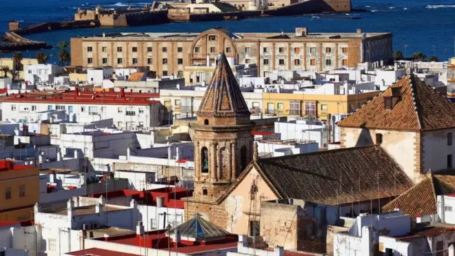 西班牙加的斯全貌（圖片來源：圖片來源：Bildagentur-online/Getty)