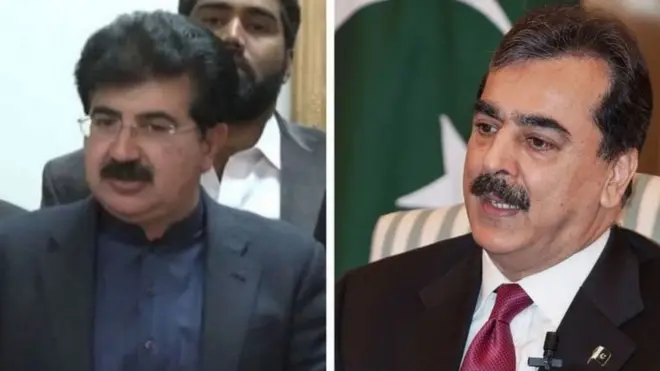 یوسف رضا گیلانی، صادق سنجرانی