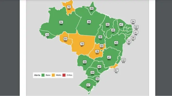 Mapa da Fiocruz mostra taxacashtruck94ocupaçãocashtruck94leitos UTI por estados