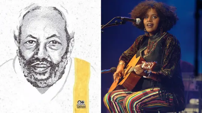 ሎሬት ጸጋዬ ገ/መድህን እና ድምጻዊ እጅጋየሁ ሽባባው