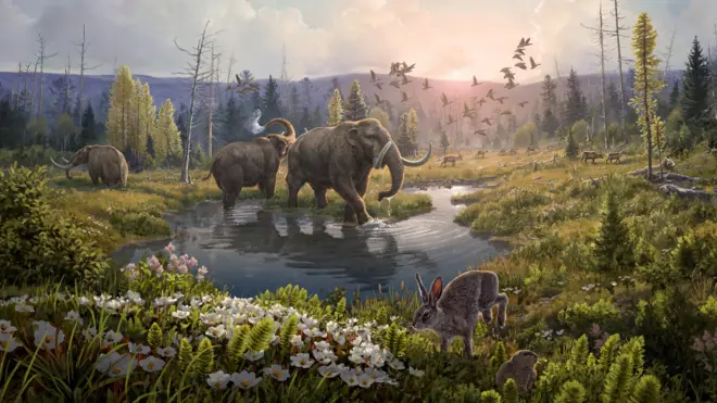 Artist's impression of ancient Greenalnd