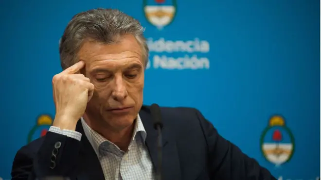 Macri durante su conferencia de prensa