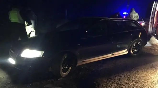 16 листопада авто з іноземними номерами збило командира прикордонників, після чого водій втік