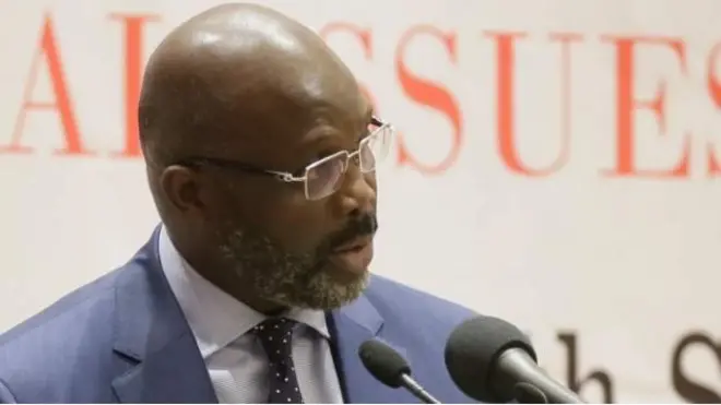 Le président libérien George Weah