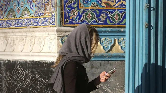 Woman on phone