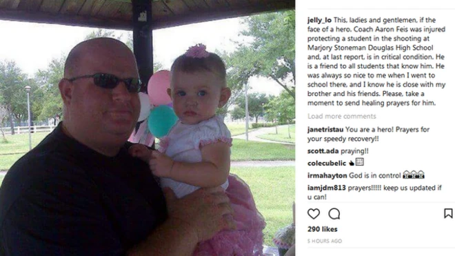 Texto dedicado a Aaron Feis en Instragram (Foto: Instagram)