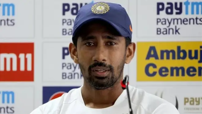 భారత వికెట్ కీపర్, బ్యాట్స్‌మన్ వృద్ధిమాన్ సాహా