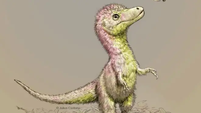 한 작가가 상상한 아기 티라노사우루스