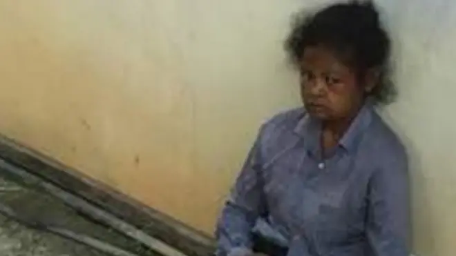 Kondisi Adelina saat dijemput polisi pada tanggal 10 Februari 2018 lalu.